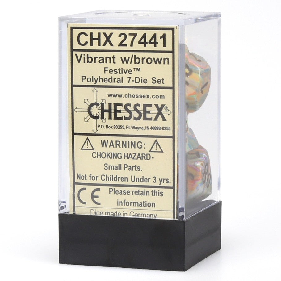 Chessex 7-Set Cube polyhedral dice