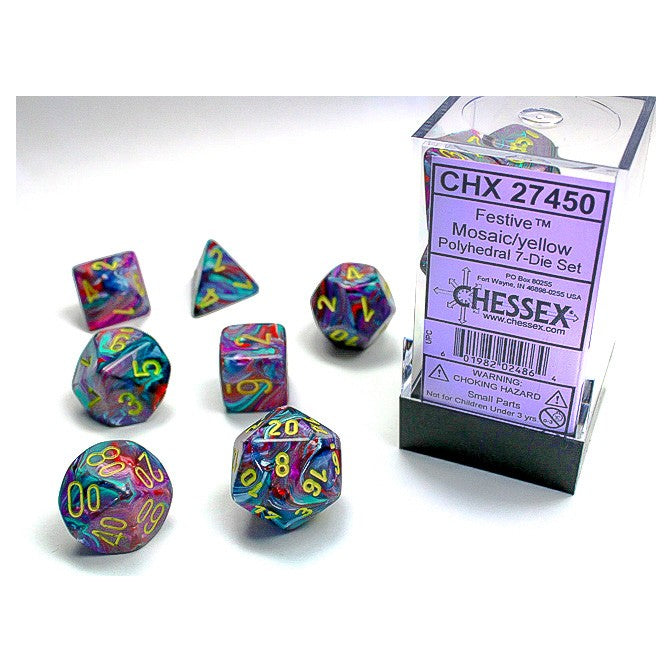 Chessex 7-Set Cube polyhedral dice