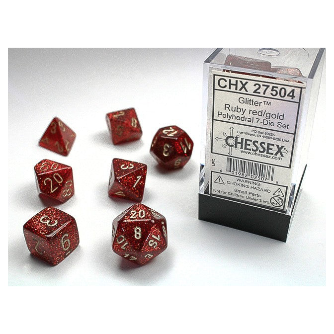 Chessex 7-Set Cube polyhedral dice