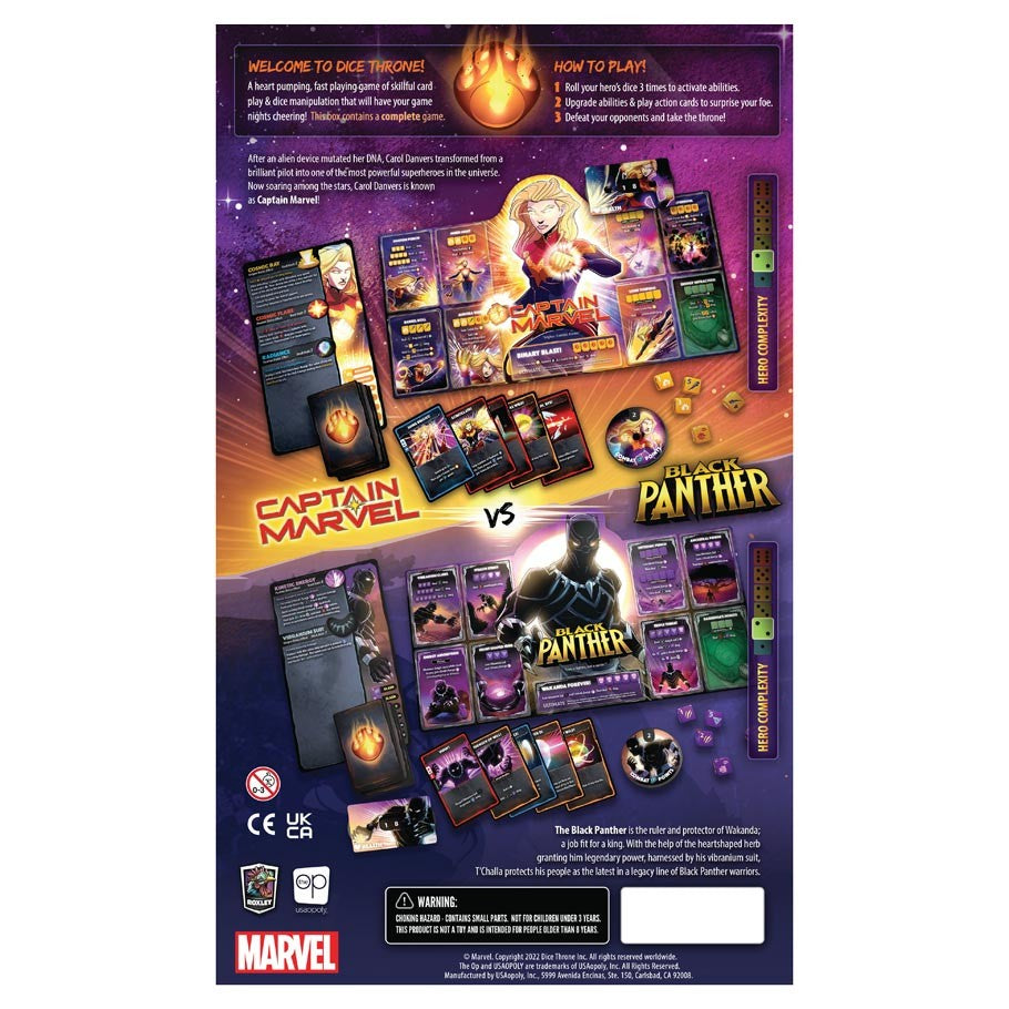 Marvel Dice Throne: 2-Hero Box 1 (Captain Marvel and Black Panther)