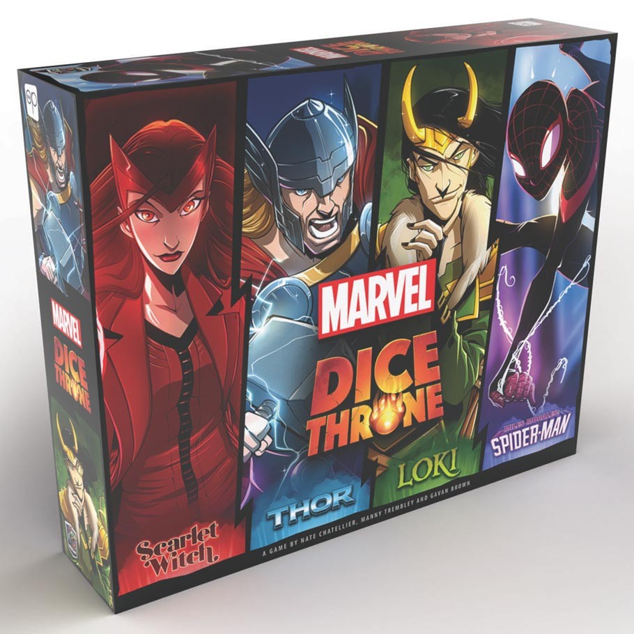 Marvel Dice Throne: 4-Hero Box (Scarlet Witch, Thor, Loki, Spider-Man)